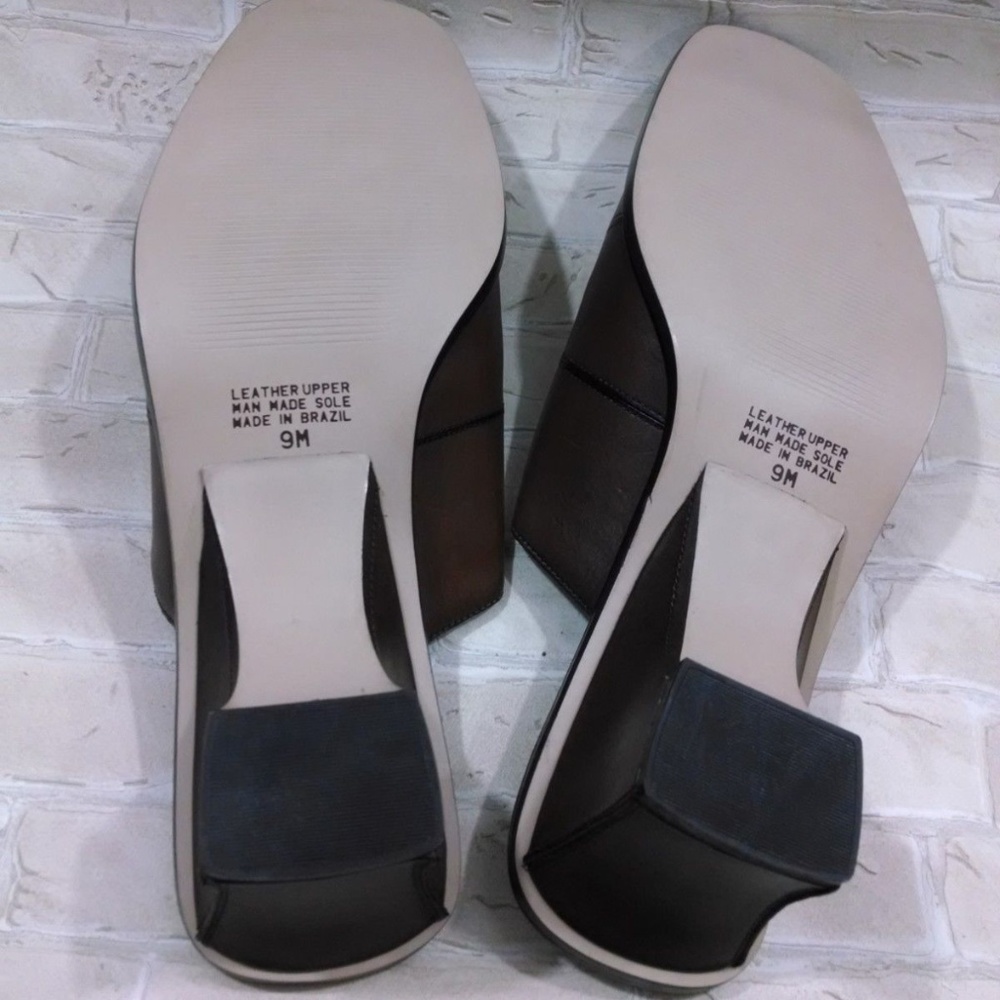 ⭐Worthington Women's  Brown Patchwork Mules SlipOn - Picture 4 of 7